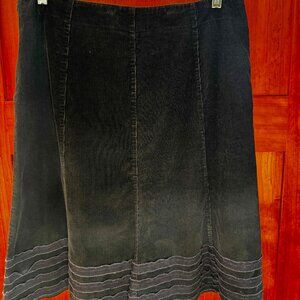 Boden black corduroy skirt, UK size 14, US 10.